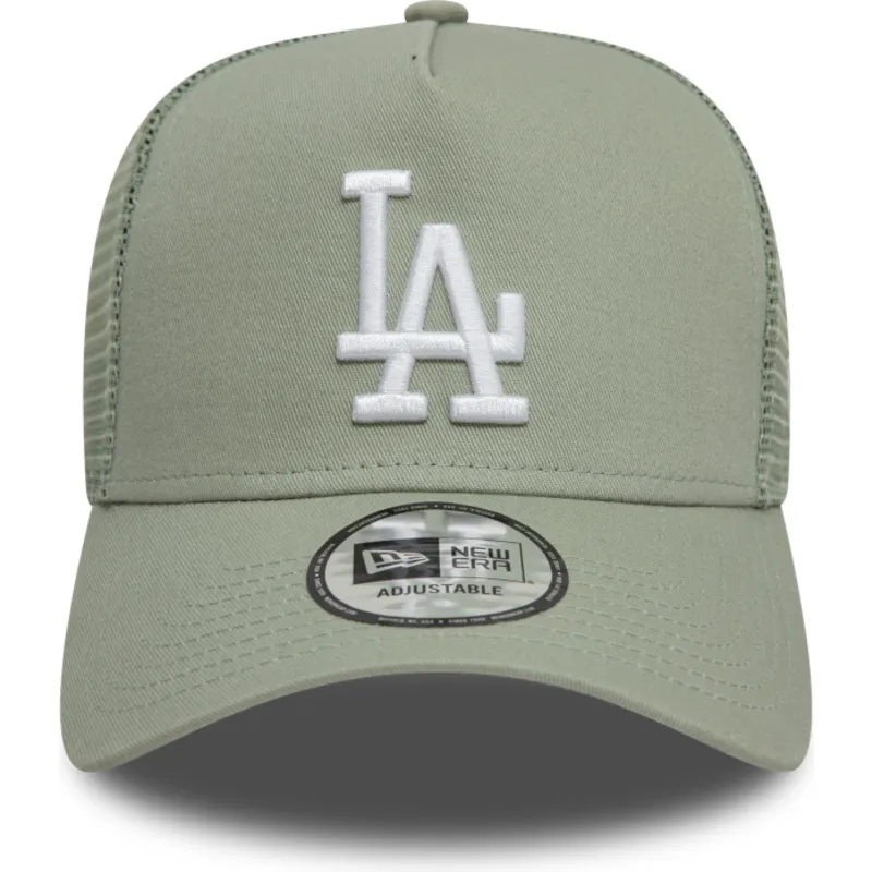 lysegron-trucker-kasket-9forty-a-frame-league-essential-fra-los-angeles-dodgers-mlb-fra-new-era