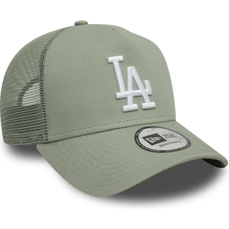 lysegron-trucker-kasket-9forty-a-frame-league-essential-fra-los-angeles-dodgers-mlb-fra-new-era