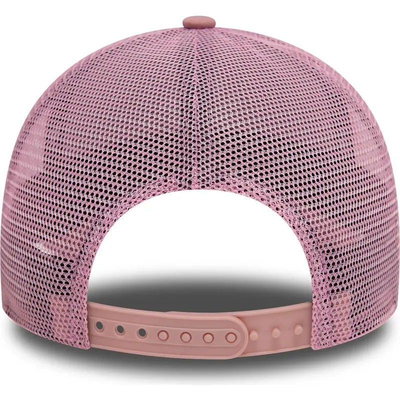 lyserod-trucker-kasket-9forty-a-frame-league-essential-fra-new-york-yankees-mlb-fra-new-era