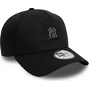 sort-buet-snapback-kasket-9forty-a-frame-metallic-patch-fra-new-york-yankees-mlb-fra-new-era
