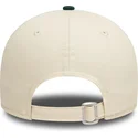 justerbar-9forty-colour-block-beige-og-gron-buet-cap-fra-oakland-athletics-mlb-fra-new-era