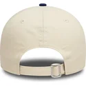 buet-beige-og-bla-justerbar-9forty-colour-block-kasket-fra-los-angeles-dodgers-mlb-fra-new-era