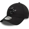 sort-justerbar-curved-kasket-med-sort-logo-9forty-icon-fra-new-york-yankees-mlb-snake-fra-new-era