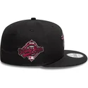 sort-flad-snapback-kasket-med-grat-logo-9fifty-icon-af-new-york-yankees-mlb-snake-fra-new-era