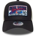 new-era-new-york-yankees-mlb-9forty-a-frame-patch-morkebla-trucker-cap