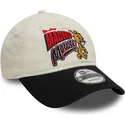 beige-og-sort-justerbar-buet-kasket-9twenty-jerry-looney-tunes-fra-new-era