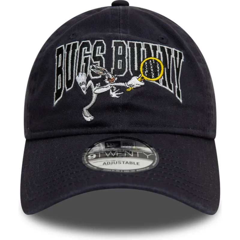 marinebla-justerbar-buet-kasket-9twenty-washed-med-bugs-bunny-looney-tunes-fra-new-era