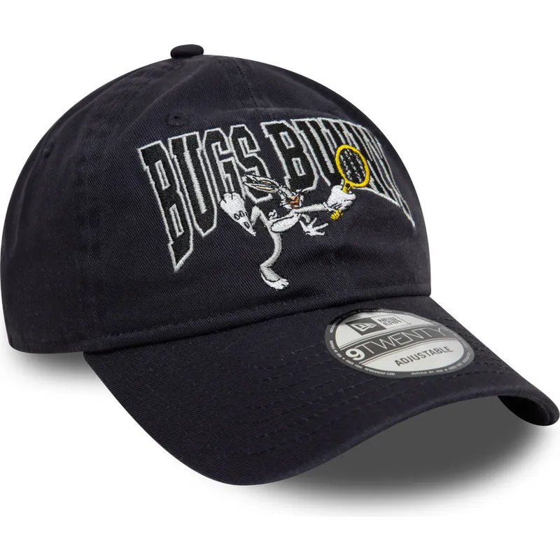 marinebla-justerbar-buet-kasket-9twenty-washed-med-bugs-bunny-looney-tunes-fra-new-era