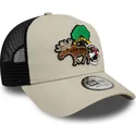 beige-og-sort-9forty-a-frame-outdoor-patch-trucker-kasket-fra-new-era