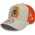 gorra-trucker-beige-og-orange-9forty-a-frame-summer-patch-fra-taste-the-sunshine-fra-new-era
