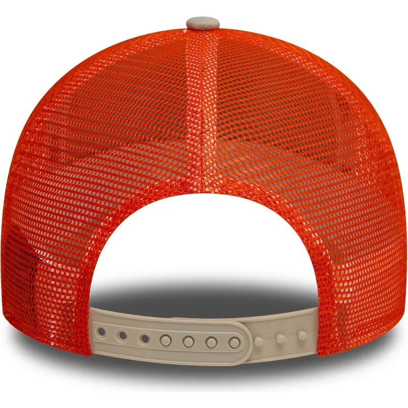 new-era-taste-the-sunshine-9forty-a-frame-summer-patch-beige-og-orange-trucker-kasket