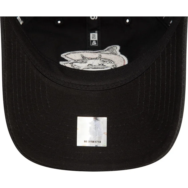 sort-justerbar-kurvet-kasket-9twenty-fra-carolina-mudcats-milb-fra-new-era
