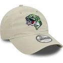 beige-justerbar-kurvet-kasket-9twenty-fra-gwinnett-stripers-milb-fra-new-era