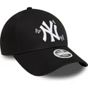 new-era-new-york-yankees-mlb-9twenty-icon-butterflies-justerbar-sort-kvindekasket-med-buet-skygge
