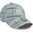 buet-bla-justerbar-kasket-til-kvinder-9forty-tweed-fra-new-york-yankees-mlb-fra-new-era