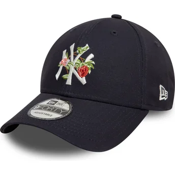 Marineblå 9FORTY Fruit Icon kasket med kurvet skygge fra New York Yankees MLB af New Era