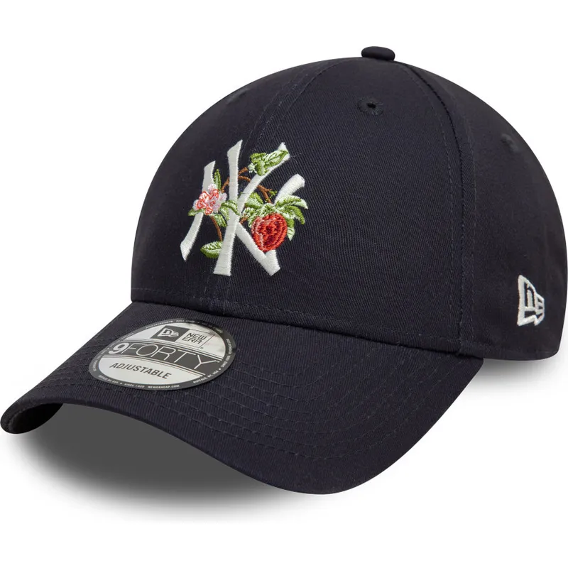 marinebla-kurvet-kasket-9forty-fruit-icon-fra-new-york-yankees-mlb-fra-new-era