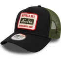 sort-og-gron-9forty-a-frame-patch-trucker-kasket-fra-new-era