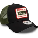sort-og-gron-9forty-a-frame-patch-trucker-kasket-fra-new-era