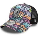 flerfarvede-trucker-kasket-9forty-a-frame-grafiti-all-over-print-fra-ac-milan-serie-a-fra-new-era