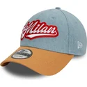 justerbar-bla-og-brun-buet-kasket-9forty-denim-fra-ac-milan-serie-a-fra-new-era