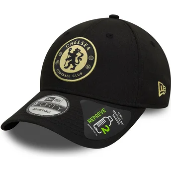 Sort justerbar 9FORTY Seasonal Pop REPREVE kasket fra Chelsea Football Club Premier League af New Era