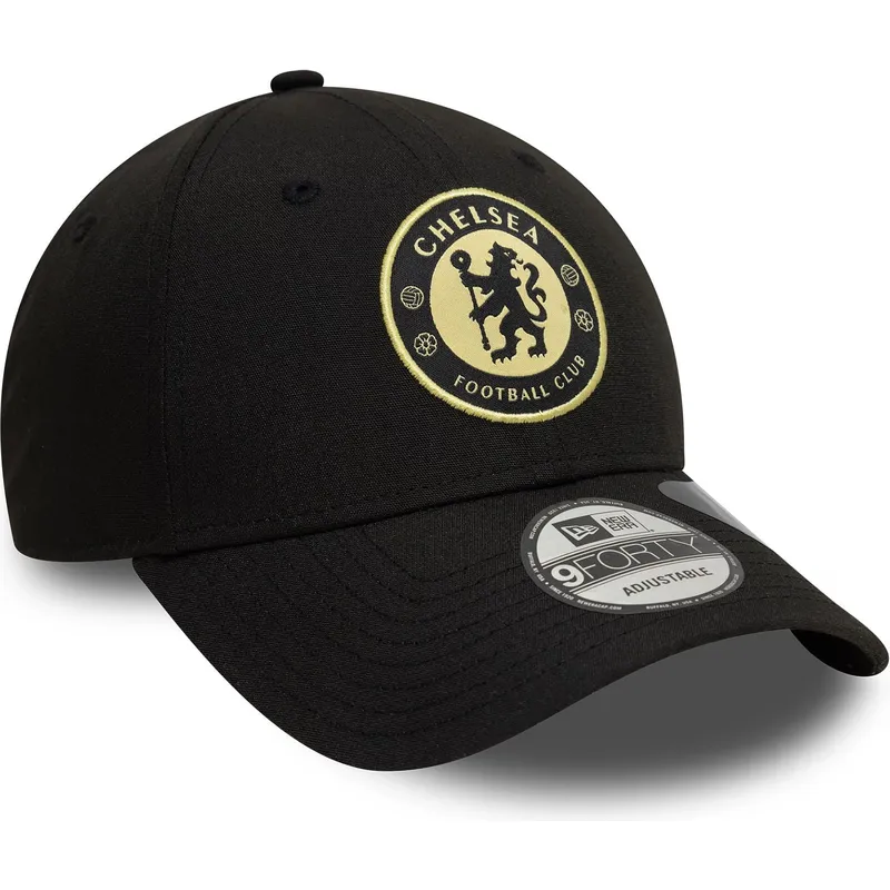 sort-justerbar-curved-kasket-9forty-seasonal-pop-repreve-fra-chelsea-football-club-premier-league-fra-new-era