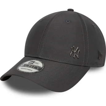 Justerbar grå krummet 9FORTY Flawless kasket fra New York Yankees MLB af New Era