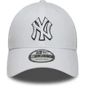 new-york-yankees-mlb-new-era-9forty-outline-justerbar-hvid-buet-kasket