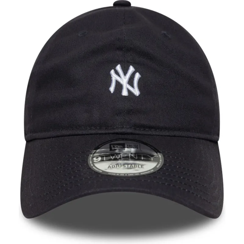 justerbar-marinebla-buet-kasket-9twenty-mini-logo-fra-new-york-yankees-mlb-fra-new-era