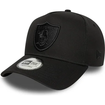 Sort snapback E Frame Essential kasket med buet skygge fra Las Vegas Raiders NFL af New Era