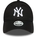 buet-sort-justerbar-kasket-til-kvinder-9twenty-league-essential-fra-new-york-yankees-mlb-fra-new-era