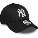buet-sort-justerbar-kasket-til-kvinder-9twenty-league-essential-fra-new-york-yankees-mlb-fra-new-era
