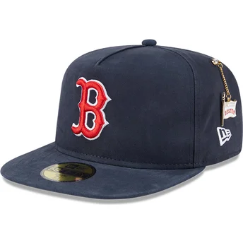 Marineblå justerbar 59FIFTY A Frame Championship Side Flag kasket fra Boston Red Sox MLB af New Era