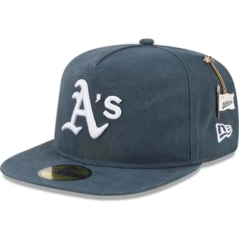 Grøn justerbar 59FIFTY A Frame Championship Side Flag kasket fra Oakland Athletics MLB af New Era