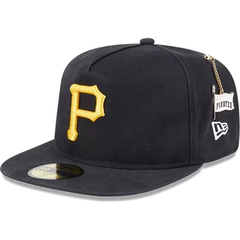 Sort justerbar 59FIFTY A Frame Championship Side Flag kasket fra Pittsburgh Pirates MLB af New Era