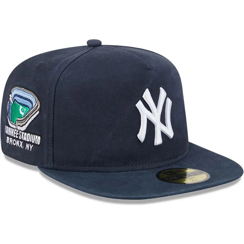flad-marinebla-tilpasset-59fifty-a-frame-championship-side-flag-kasket-fra-new-york-yankees-mlb-af-new-era