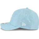 lysebla-snapback-kasket-med-buet-skygge-9forty-m-crown-a-frame-cotton-weave-fra-atlanta-braves-mlb-fra-new-era