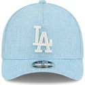 lysebla-buet-snapback-9forty-m-crown-a-frame-cotton-weave-kasket-fra-los-angeles-dodgers-mlb-fra-new-era