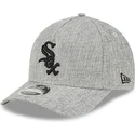 gra-buet-snapback-kasket-9forty-m-crown-a-frame-cotton-weave-fra-chicago-white-sox-mlb-fra-new-era