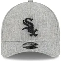 gra-buet-snapback-kasket-9forty-m-crown-a-frame-cotton-weave-fra-chicago-white-sox-mlb-fra-new-era