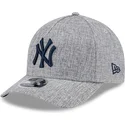 gra-buet-snapback-kasket-med-marineblat-logo-9forty-m-crown-a-frame-cotton-weave-fra-new-york-yankees-mlb-fra-new-era