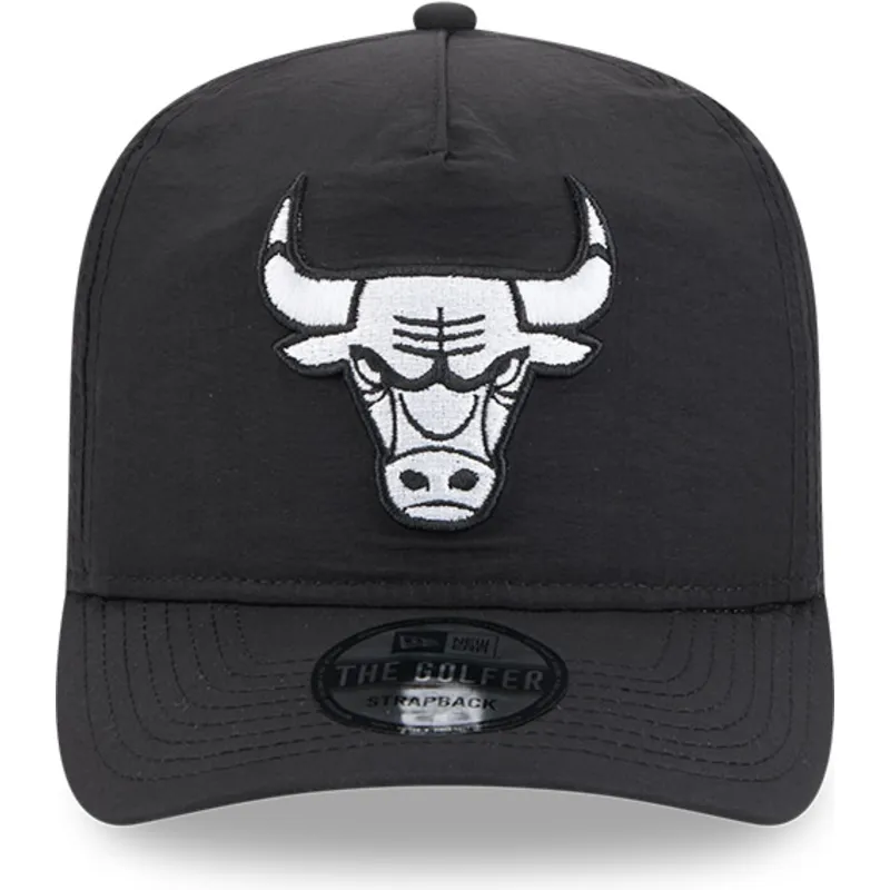 sort-justerbar-curved-kasket-golfer-everyday-nylon-fra-chicago-bulls-nba-fra-new-era