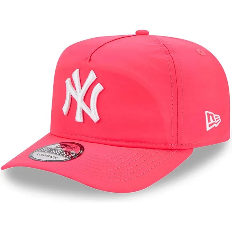 lyserod-justerbar-curved-cap-golfer-everyday-nylon-fra-new-york-yankees-mlb-fra-new-era