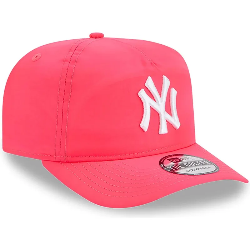 lyserod-justerbar-curved-cap-golfer-everyday-nylon-fra-new-york-yankees-mlb-fra-new-era