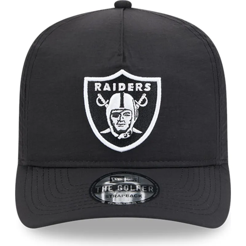 las-vegas-raiders-nfl-new-era-justerbar-sort-buet-skygge-golfer-everyday-nylon-kasket