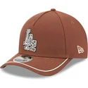 brun-buet-snapback-kasket-9forty-m-crown-a-frame-motorsport-fra-los-angeles-dodgers-mlb-fra-new-era