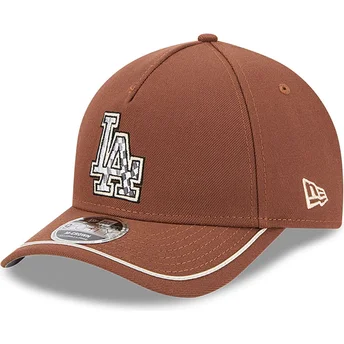 Brun krum snapback 9FORTY M-Crown A Frame Motorsport fra Los Angeles Dodgers MLB af New Era