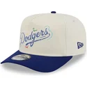 hvid-og-bla-buet-snapback-kasket-golfer-team-scribble-fra-los-angeles-dodgers-mlb-fra-new-era