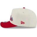 hvid-og-rod-curved-snapback-kasket-golfer-team-scribble-fra-philadelphia-phillies-mlb-fra-new-era